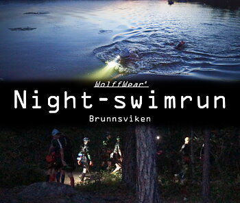 Night swimrun - Brunnsviken