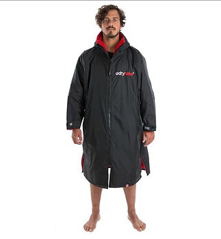 Dryrobe Advance Long Sleeve - Black/Red