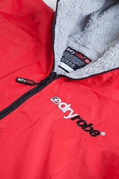 Dryrobe Advance Long Sleeve - Red/Gray
