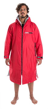 Dryrobe Advance Long Sleeve - Red/Gray