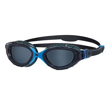 Zoggs Predator Flex - Gray/Blue - Dark lens