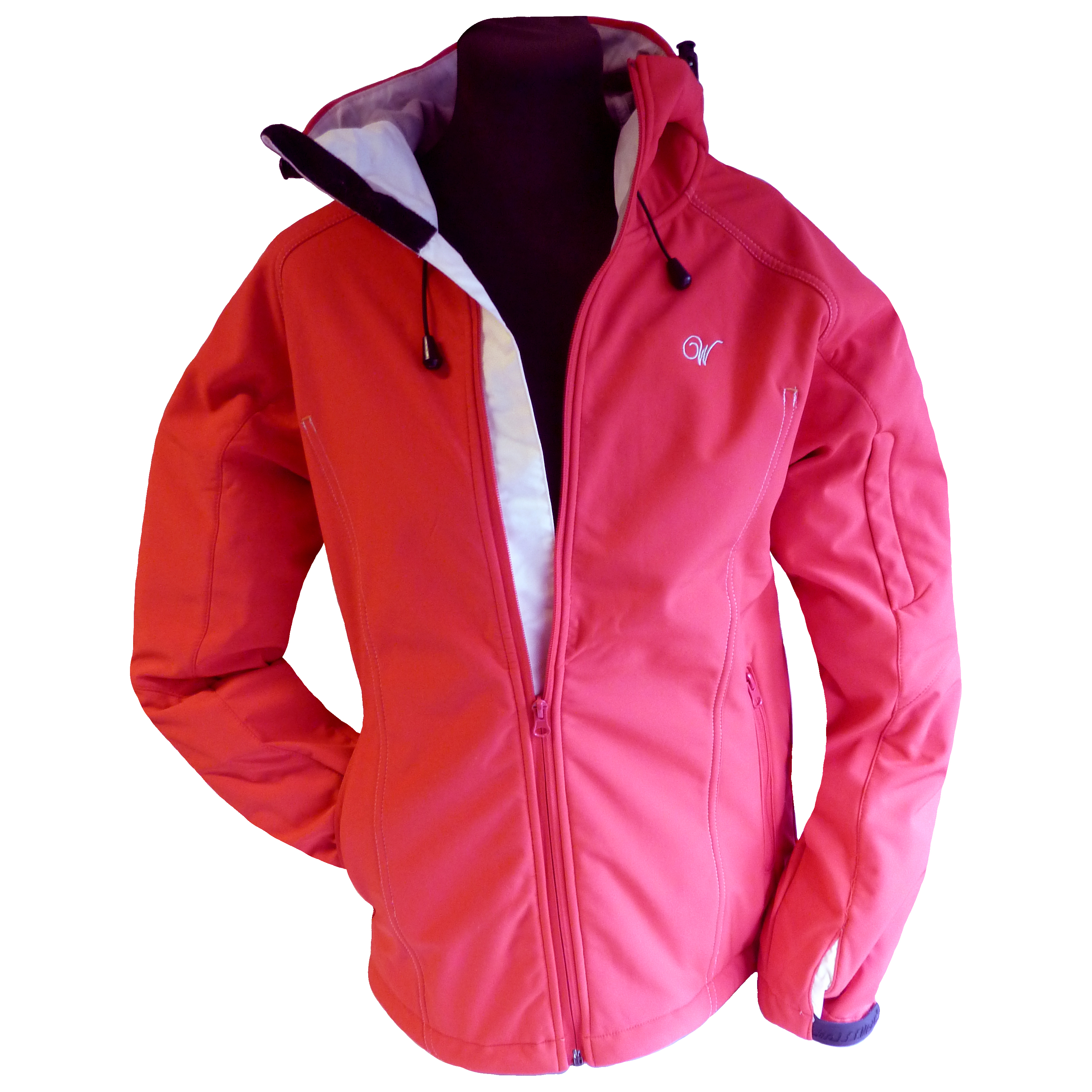 SoftShell jacka Hallonröd